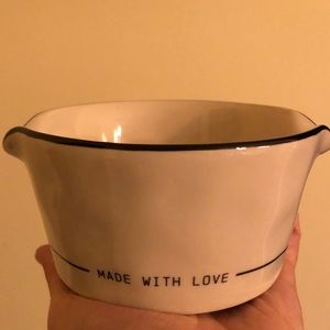 Demdaco “made with love appetizer bowl. Brand new never used.